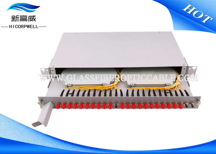 70 Quadro D Interconnessione Scorrevole Delle Fo Del Supporto Di Scaffale Dei Corredi Di Termine Della Fibra Del Porto 106kpa 24 Odf