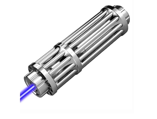Puntatore laser blu ricaricabile ad alta potenza da 450 nm con batteria di tutti gli accessori
