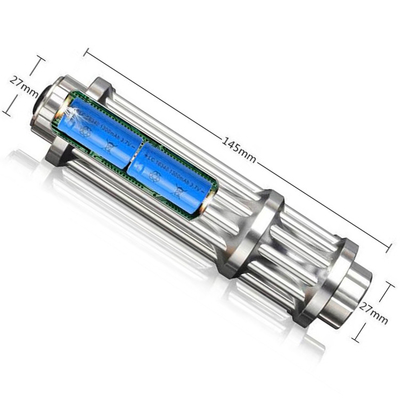 Puntatore laser blu ricaricabile ad alta potenza da 450 nm con batteria di tutti gli accessori