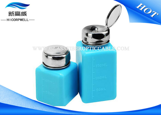 HDPE blu della bottiglia 250ml dell'erogatore dell'alcool degli strumenti di prova della fibra di 120ml 180ml