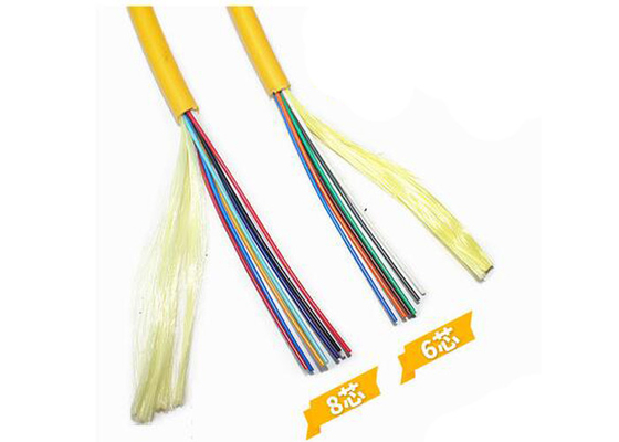 Il cavo ottico GJFJV 12/24 della fibra di vetro arancio svuota i multi modi 2KM - 4KM per bobina