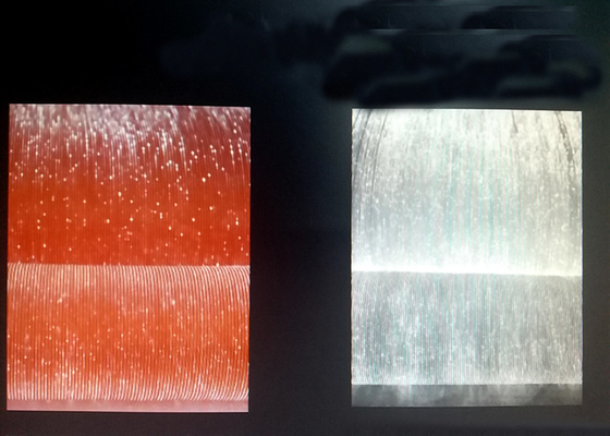 Tessuto a fibra ottica a strisce di RGB per gli accessori e l'abbigliamento luminoso