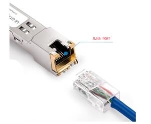 Ricetrasmettitore a fibra ottica di Ethernet di SFP-GE-T-RJ45 SFP+ CAT6 CAT6A 10G
