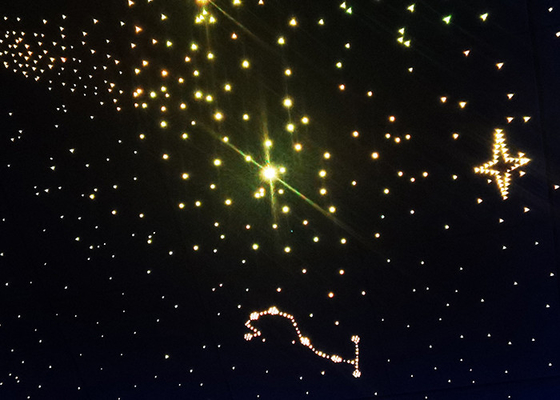Plafoniera di cielo stellata leggera a fibra ottica della stella popolare lussuosa del cielo per la decorazione