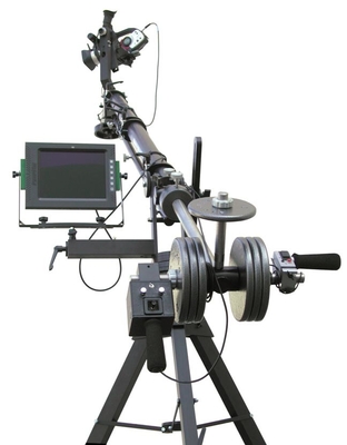 i 10m 2-Axis hanno motorizzato fiocco del palanchino del bilanciere DV di controllo elettronico del triangolo di Jimmy Camera Jib Crane della testa di inclinazione il video