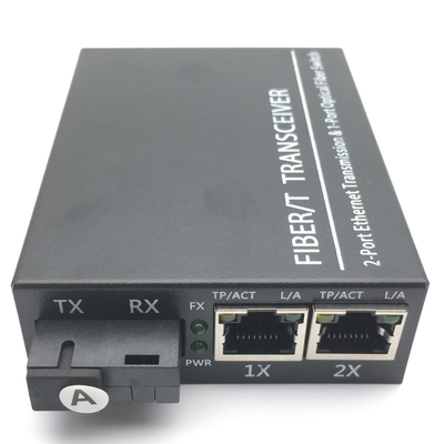 Ethernet a fibra ottica del ricetrasmettitore 20KM 1SC 2 RJ45 850nm 1310nm 1550nm di IEC 60794