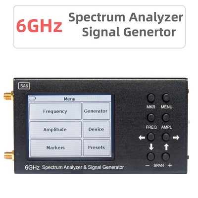 35 - 4500 segnale portatile Genertor per Wi-Fi, 2G, 3G, 4G, LTE, CDMA, DCS, GSM, GPRS dell'analizzatore di spettro di megahertz SA6 6GHz