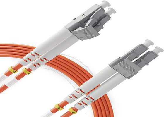Qualità  LC / UPC OM2 Duplex 3.0mm PVC Duplex Patch Cord , 3m / 5m LC FC SC ST SM Fiber Optic Cable fabbrica