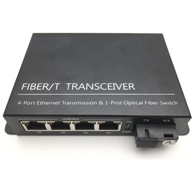 Qualità  SC 2 RJ45 Fiber Optic Transceiver 850nm 1310nm 1550nm Single Mode 10 / 100m fabbrica