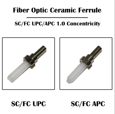 Prodotti non standard possono essere personalizzati Variate facce finali Bianco Ferrule in ceramica in fibra ottica