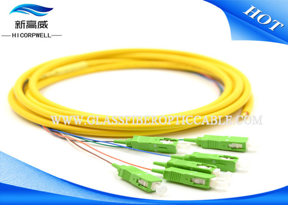IEC a fibra ottica della treccia dello Sc APC 60794 lunghezza di 1000m - di 100m con il rivestimento di PVC di LSZH