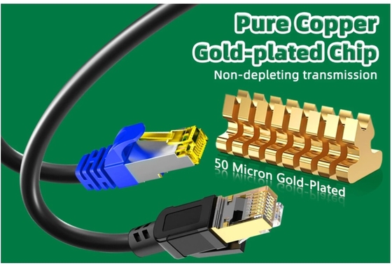 Cavo Ethernet portatile a 4 vie FTP RJ45 Cat5e con stagno a bobina video audio eseguire cavi di controllo di rete