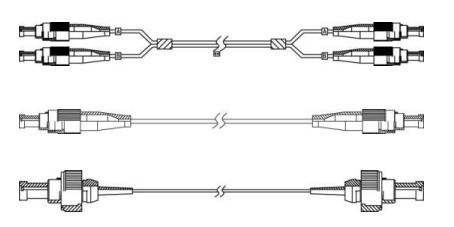 PMF Fujikara Polarizzazione mantenimento Fibra Jumper Pigtail 0,9 manica FC Fibra