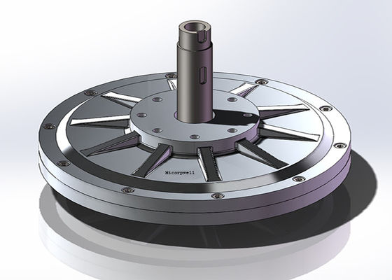 0.3kW Generatore a magnete permanente a flusso assiale a bassa coppia con rotore interno (rotazione dell'albero, fili fissi dalla conchiglia Motore generatore a magnete permanente