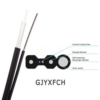 6.5-6.8mm Dia esterno fibra di vetro cavo ottico nero colore singolo multi modalità per applicazioni industriali versatili