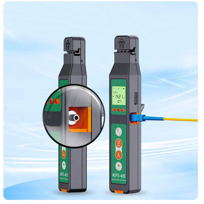 Fabbrica fornitura diretta KFI-45 Cavo ottico segnale direzione identificatore di plastica Fibra ottica identificatore DC 12V alimentato 1 anno