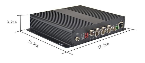 4 trasmettitore della fibra del porto HD-SDI con Ethenet &amp; Bidi RS485