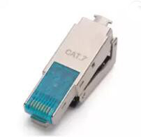 CAT7 la spina modulare 8p8c rj45 del ftp Toolless ha protetto il connettore maschio 10GB
