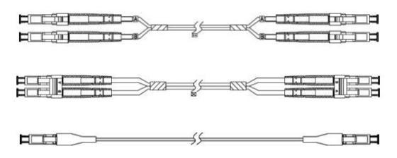 FTTH LC - lunghezza del cavo di toppa del cavo ottico della fibra di vetro di LC MP DX 1m 3m 5m