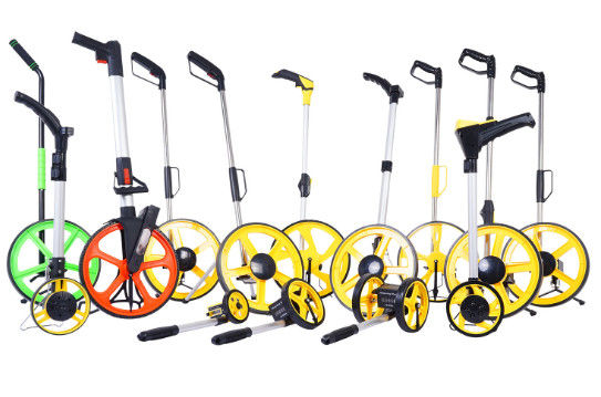 Ruota di misurazione di camminata dell'odometro contatore/spinta elettronici della mano del volante di misura della strada meccanica del telemetro