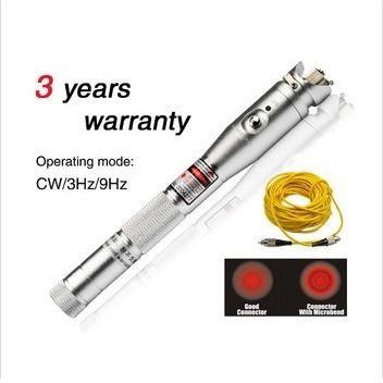 La prova della fibra di 5MW 10MW 20MW foggia la guaina di cuoio dell'errore del nero visivo del rivelatore 30MW