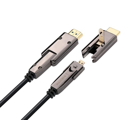 4:4 di sostegno 3D 4K@60Hz YUV del cavo a fibre ottiche HDMI: 4 18Gbps pieni con micro HDMI ed i connettori fino a 300M