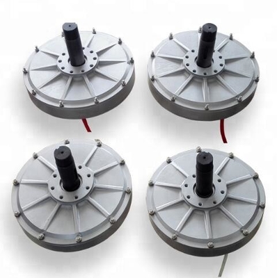 0.3kW Generatore a magnete permanente a flusso assiale a bassa coppia con rotore interno (rotazione dell'albero, fili fissi dalla conchiglia Motore generatore a magnete permanente