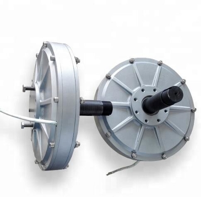 0.3kW Generatore a magnete permanente a flusso assiale a bassa coppia con rotore interno (rotazione dell'albero, fili fissi dalla conchiglia Motore generatore a magnete permanente